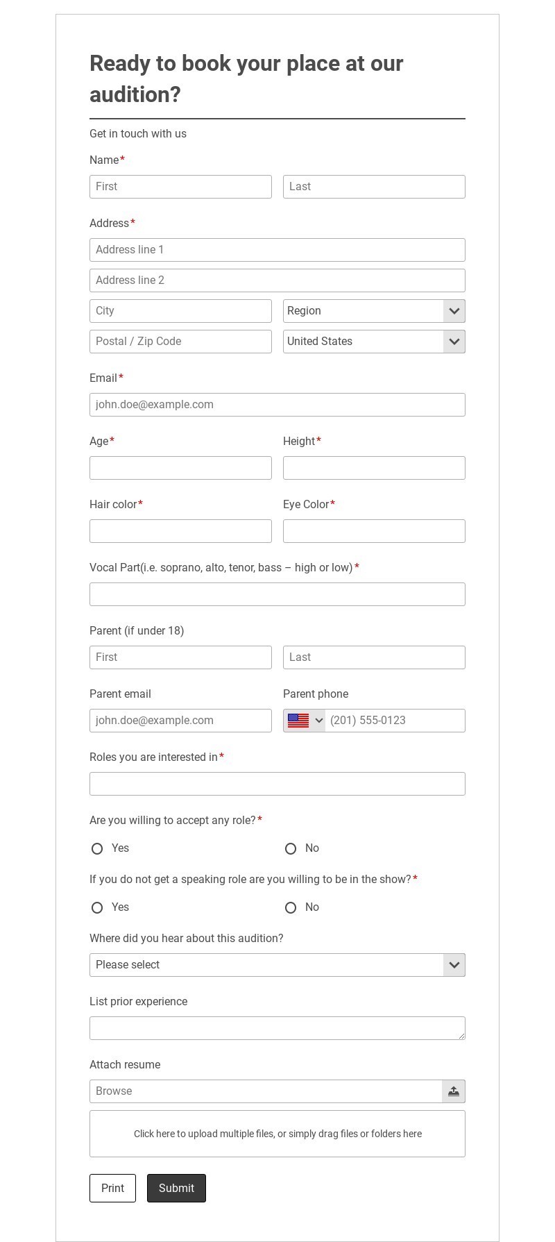 1000+ Free Form Templates | Free Forms | AbcSubmit