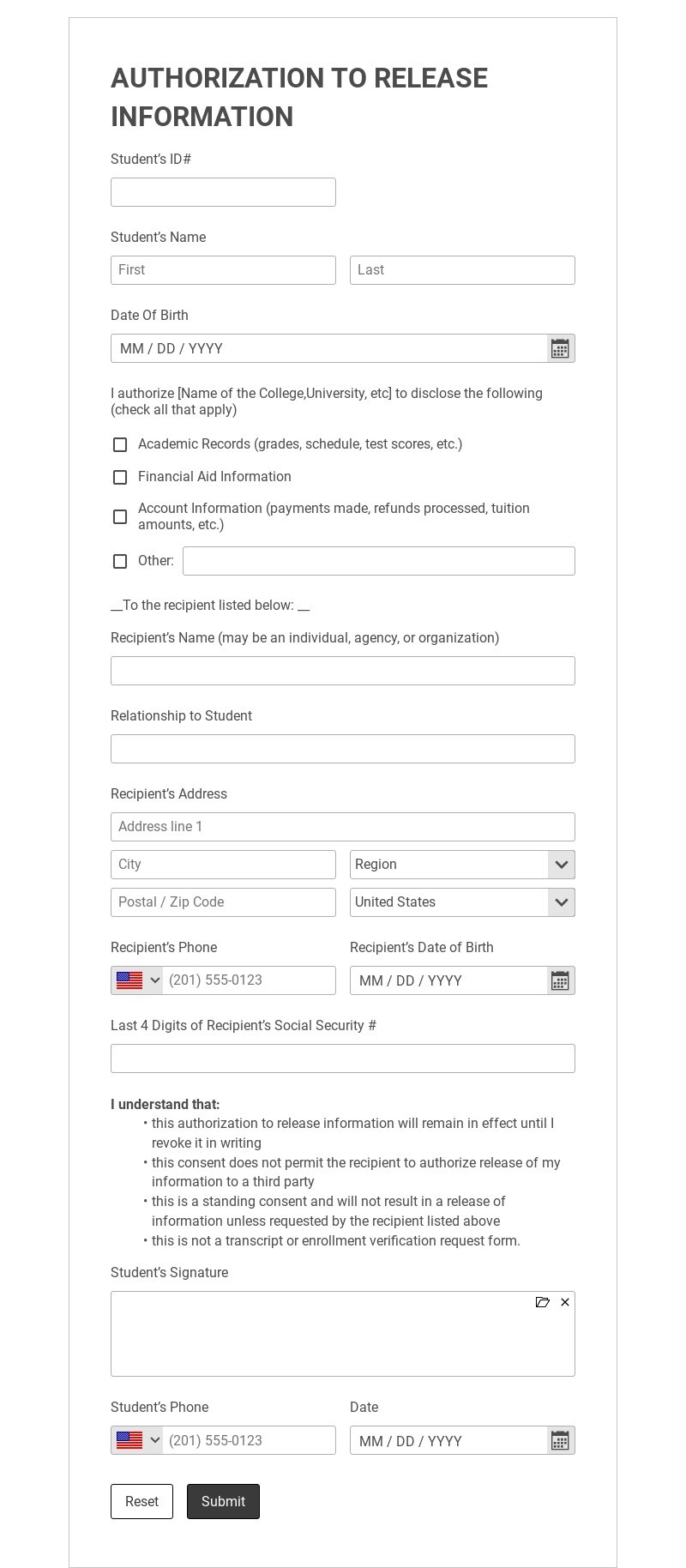 1000+ Free Form Templates | Free Forms | AbcSubmit